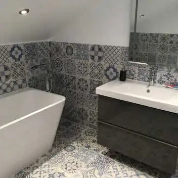 Skyros Delft Blue Wall and Floor Tiles