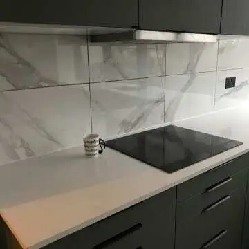 Place White Marble Effect Wall Tile
