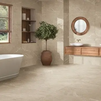 Piacentina Beige Stone Effect Matt Large Porcelain Tile