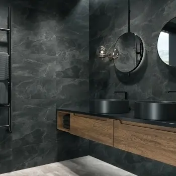 Belize Grey Wall and Floor Tiles Bathroom Roomset
