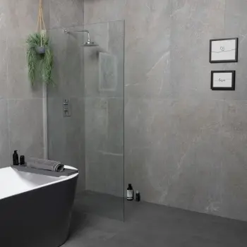 Lucca Grey Anti Slip Matt Stone Effect Porcelain Wall and Floor Tile