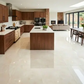 Precious Ivory Onyx Marble Effect Polished Large Porcelain Tile