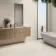 Piacentina Ivory Stone Effect Matt Porcelain Wall and Floor Tile