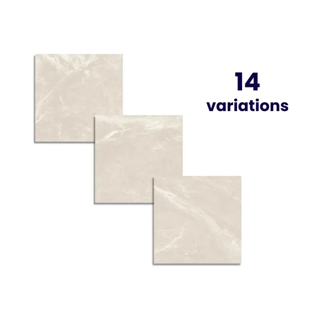 Kansas Beige Marble Effect Matt Porcelain Outdoor Slab Tile