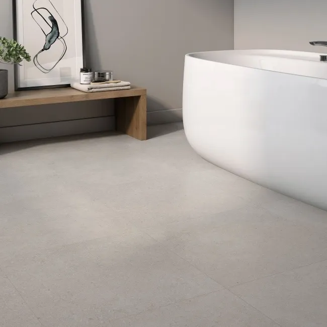 Roca Dolce Grey Stone Effect Matt Porcelain Wall and Floor Tile