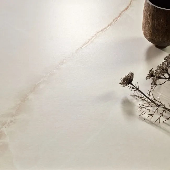Roca Onice Supreme Cream Marble Effect Satin Porcelain Tile