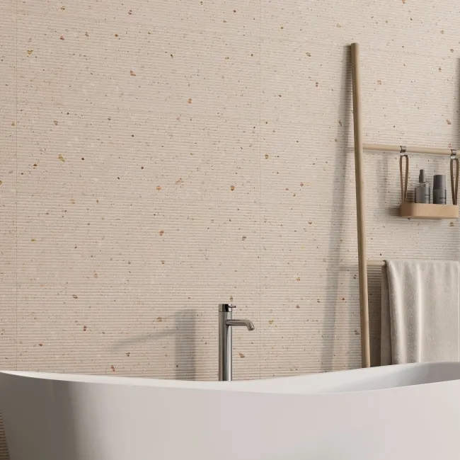 Roca Dolce Vita Beige Terrazzo Effect Matt Ceramic Wall Tile