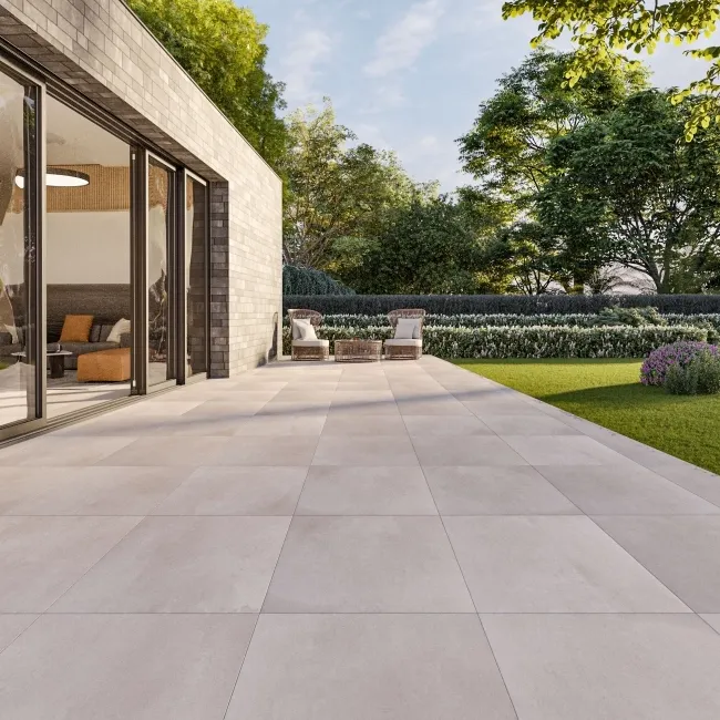 Kingsbury Beige Rustic Edge Stone Effect Porcelain Outdoor Slab