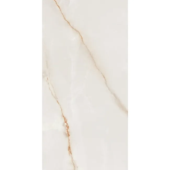 Roca Onice Supreme Cream Marble Effect Polished Porcelain Tile
