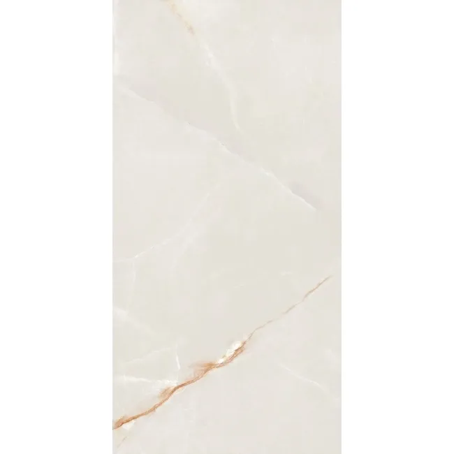 Roca Onice Supreme Cream Marble Effect Polished Porcelain Tile