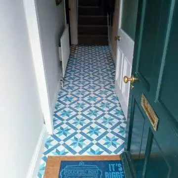 Hanoi Star Blue Floor Tiles