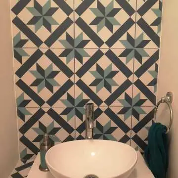 Hanoi Star Blue Floor Tiles