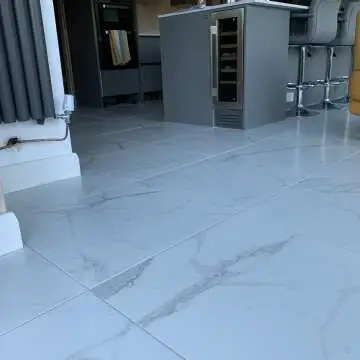 Carrara White Matt Marble Porcelain Floor Tile