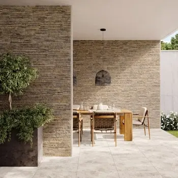 Tumpak Brown Sandstone Effect Porcelain Wall Cladding Tile