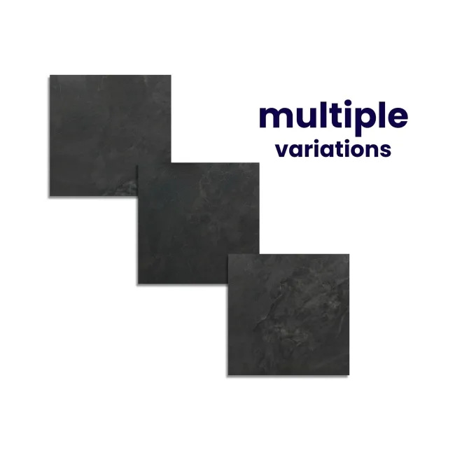 Muse Dark Grey Italian Polished Porcelain Floor Tiles
