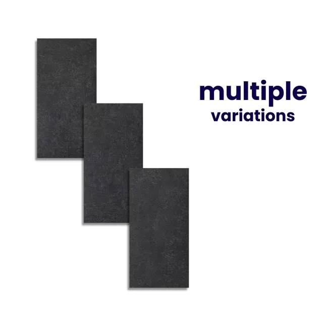 Concrete Effect Anthracite Tile Luxury Click Vinyl Flooring 5mm