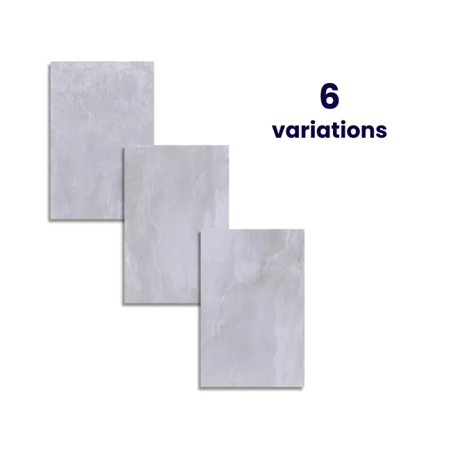 Augusta Ice Grey Slate Effect Matt Porcelain Large Outdoor Slab Tile