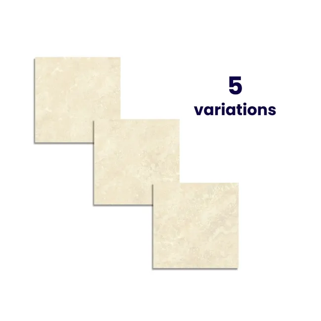  Rapolano Cream Travertine Effect Matt Ceramic Floor Tile