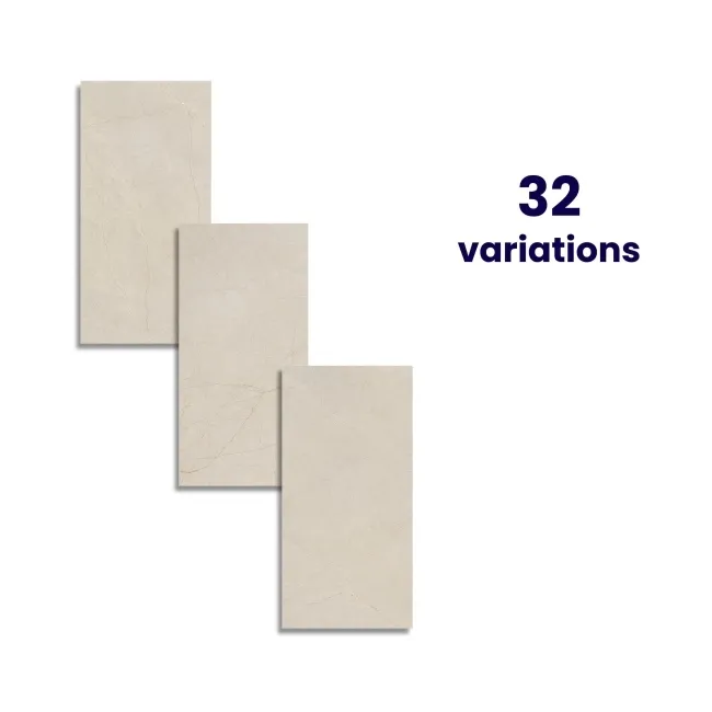 Tundra Beige Limestone Effect Matt Ceramic Wall Tile