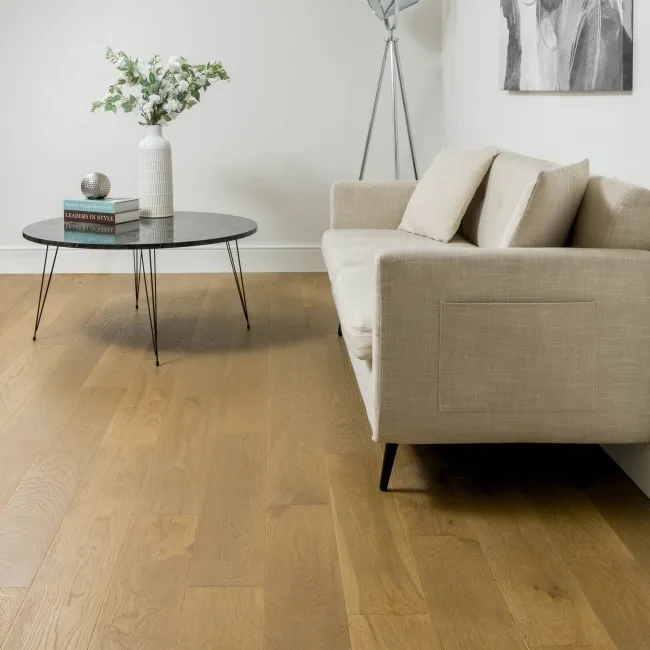 Delamere Smoked Brushed Oak Engineered Wood Flooring 13x150mm Oiled