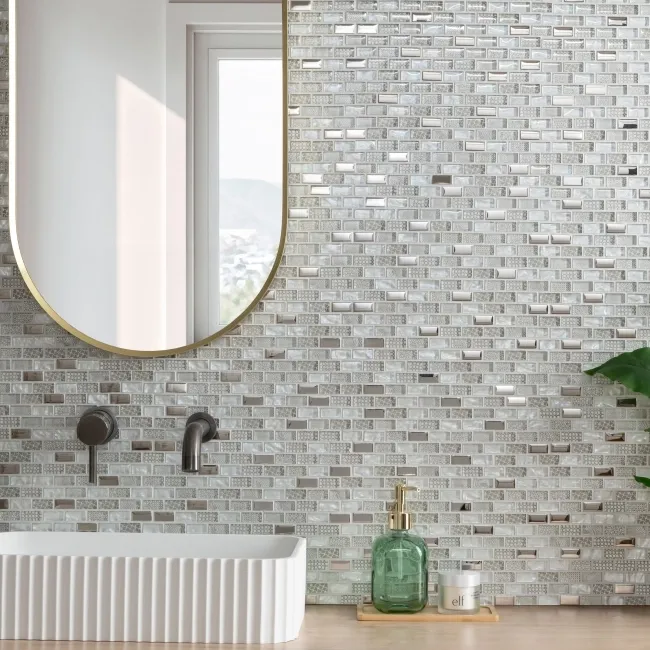 Georgia Oyster Pearl Glass Mosaic