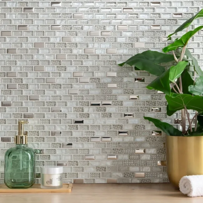 Georgia Oyster Pearl Glass Mosaic