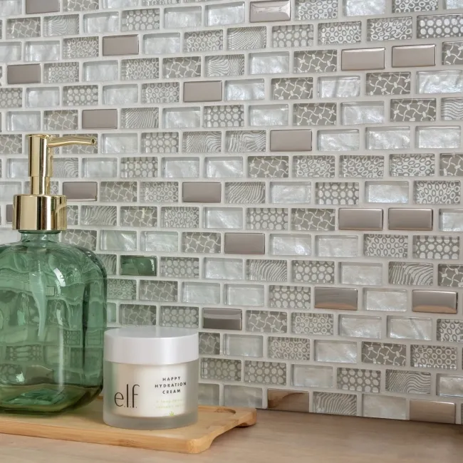 Georgia Oyster Pearl Glass Mosaic