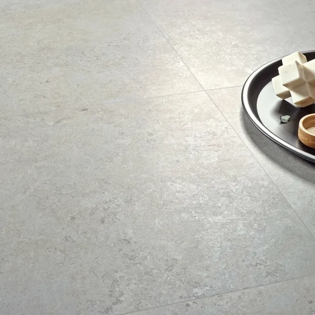 Roca Limestone Effect Grey Matt Porcelain Floor Tile
