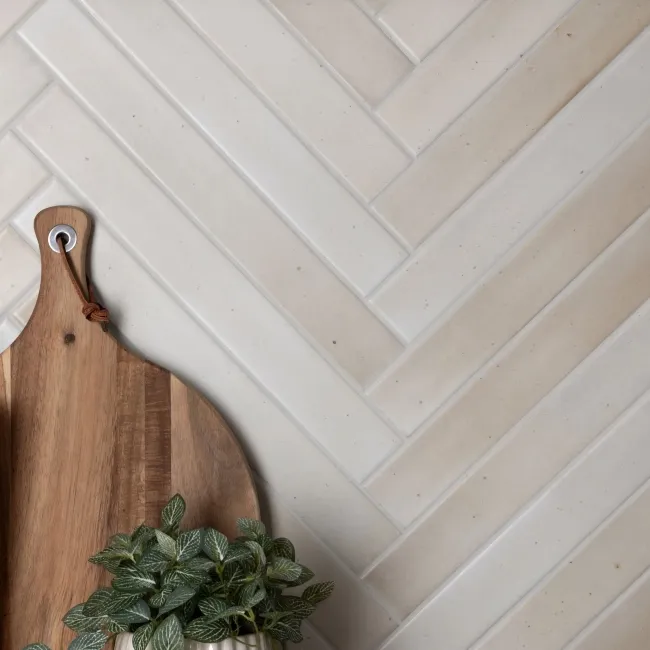 Massimo Ivory Brick Effect Matt Ceramic Wall Tile