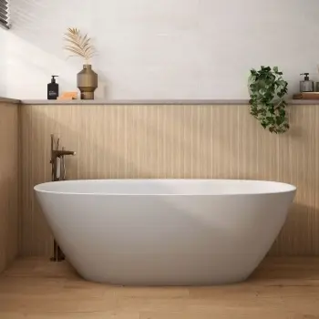 Roca Indiana Light Oak Fluted Wood Effect Matt Ceramic Tile