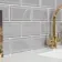 Metro Retro Bevelled Smokey Grey Gloss Wall Tile