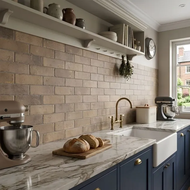 Boston Dorchester Beige Stone Effect Matt Porcelain Tile
