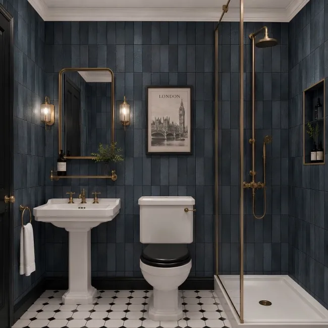 Boston Fenway Blue Stone Effect Matt Porcelain Tile