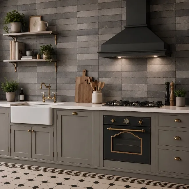 Boston Roxbury Dark Grey Stone Effect Matt Porcelain Tile