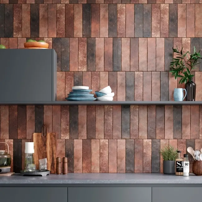 Boston Charlestone Terracotta Stone Effect Matt Porcelain Tile