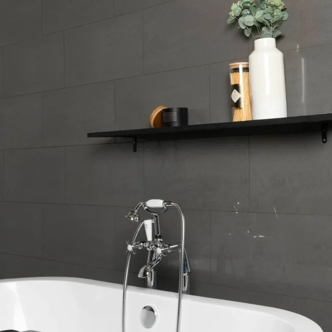 Lounge Grey Polished Porcelain Wall and Floor Tile