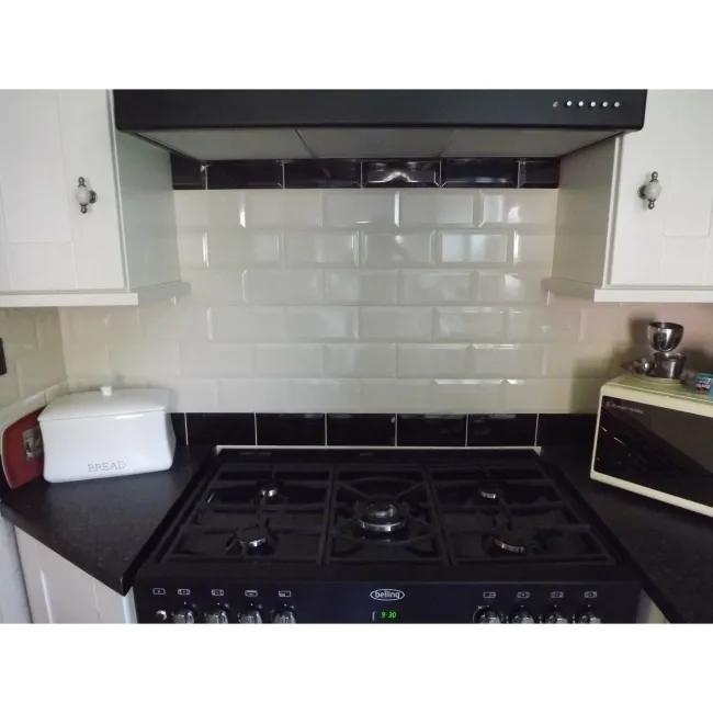 Ceramic Wall Gloss Black Metro Tiles