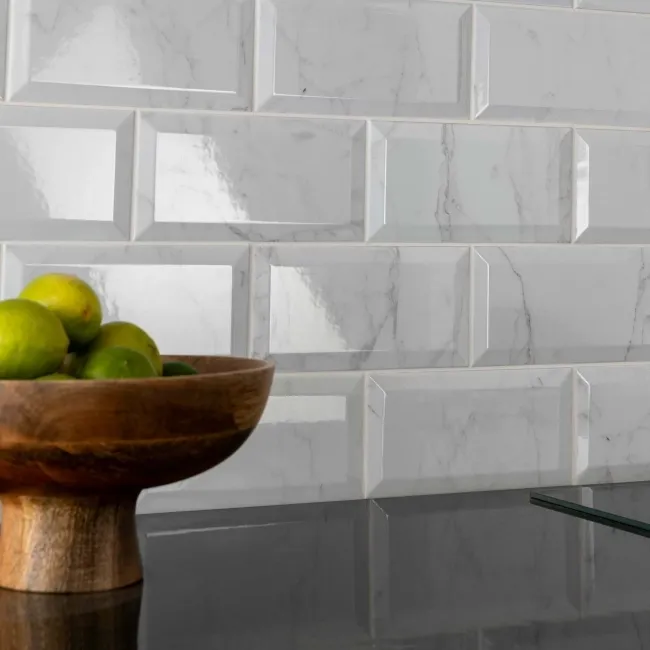 Metro Stone Effect Marble Wall Metro Tiles