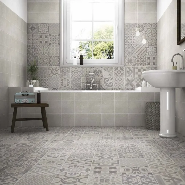 Skyros Delft Grey Wall and Floor Tiles