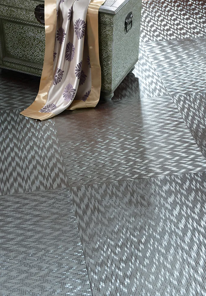 metal and metallic tiles