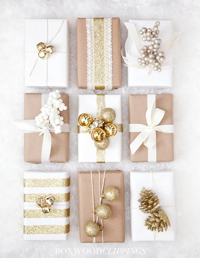 brown-gold-and-white-holler-dollar-christmas-wrap