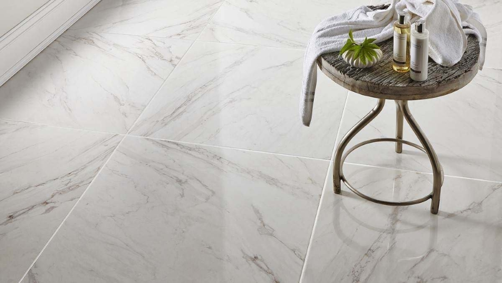 Hellas Marble Effect Floor Tile from Tile Mountain