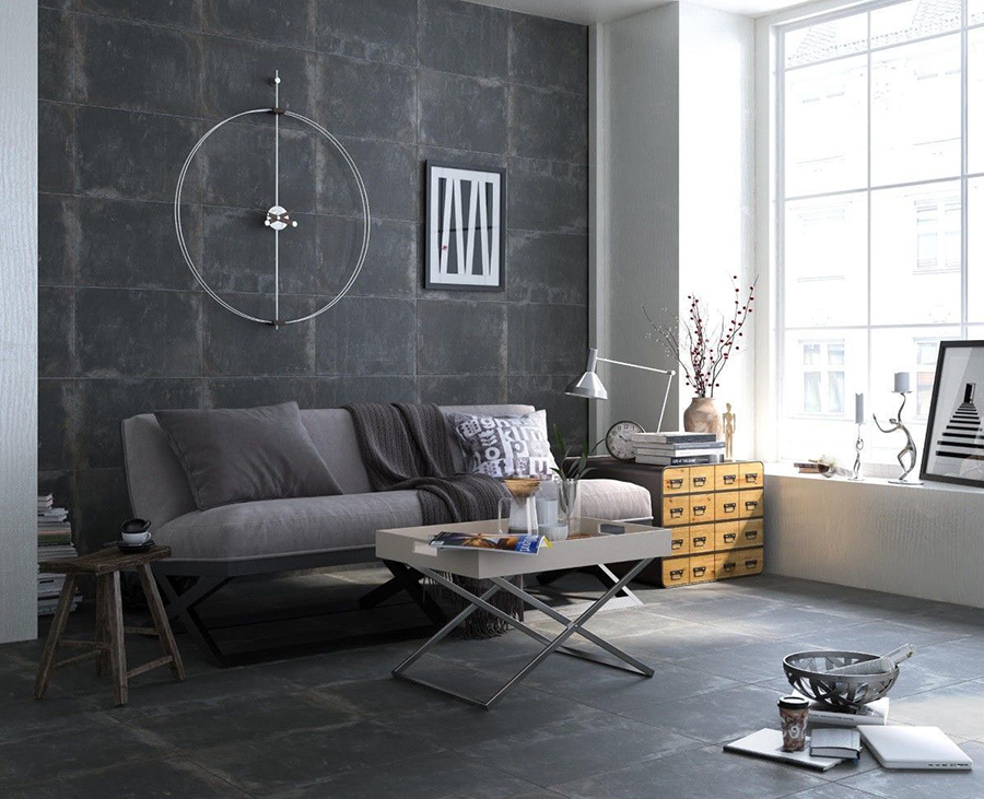 Anfora Anthracite Porcelain Wall and Floor Tiles | Tile Mountain