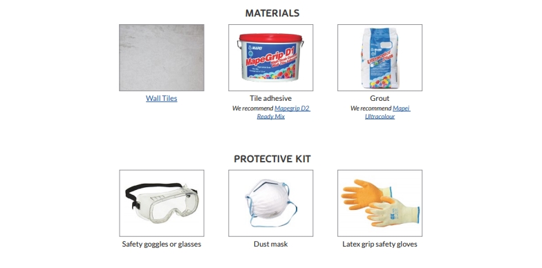 Protective Kit for Wall Tiling
