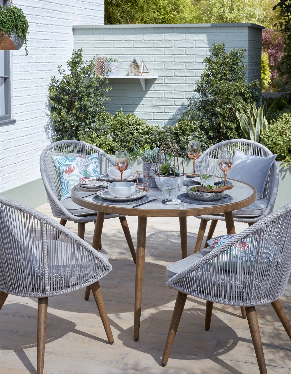 Nerja Five-Piece Table & Chair | George at Home range by Asda