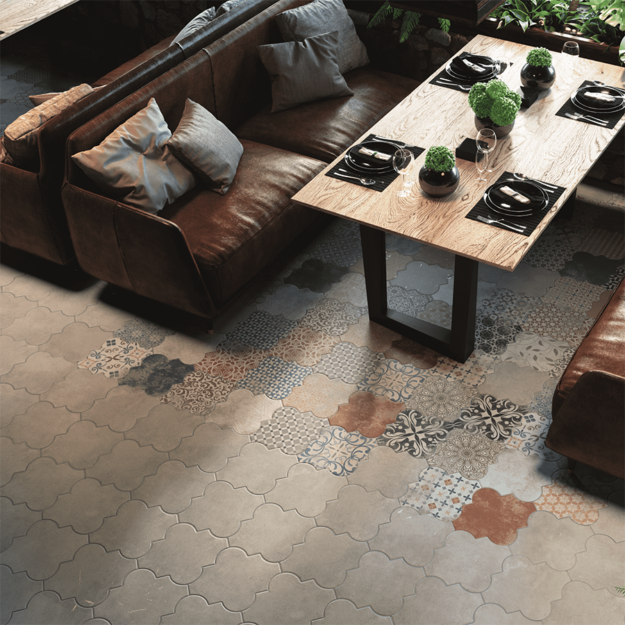 Riga Patchwork Wall and Floor Tiles from Tile Mountain