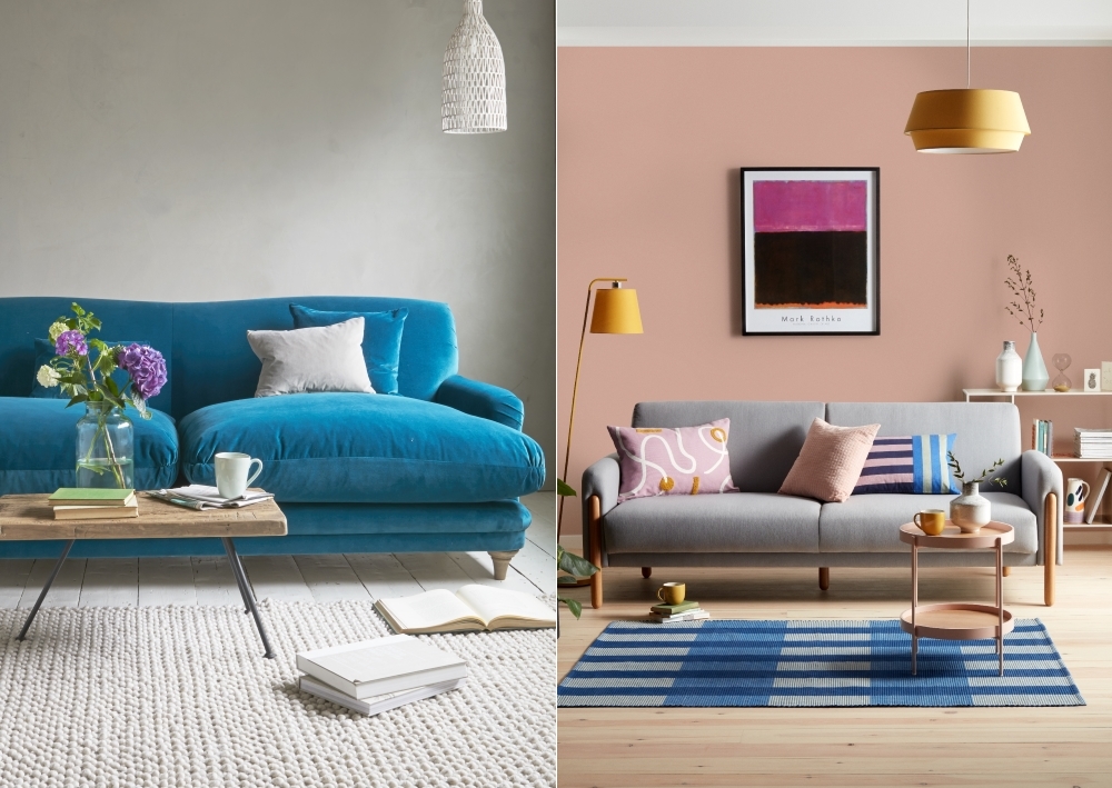 Pudding Sofa in Teal from Loaf | Show Wood Sofa Bed from House by John Lewis