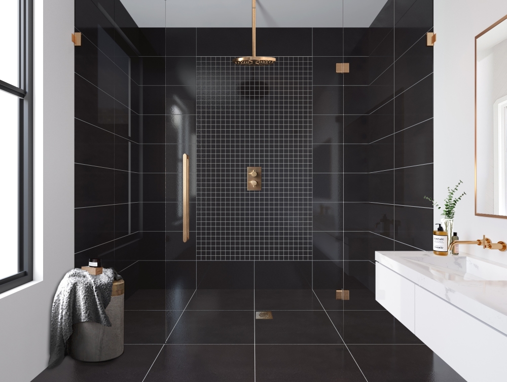 Strauss Black Porcelain Wall And Floor | Tile Mountain