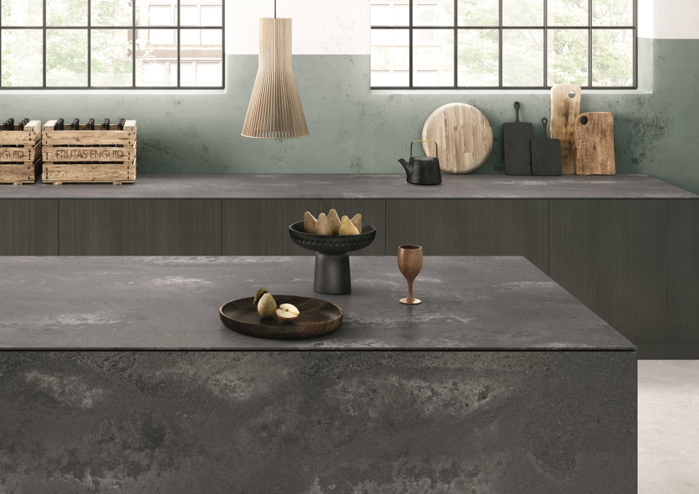Rugged Concrete Kitchen | Caesarstone