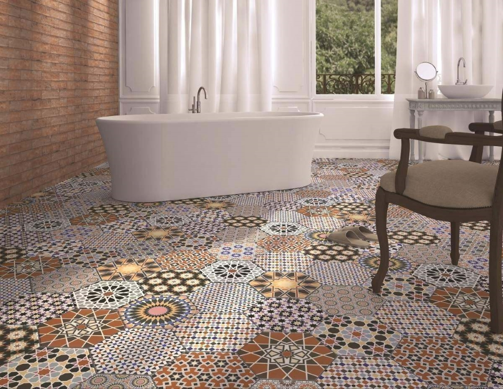 Andalucia Hexagon Patterned Porcelain Wall & Floor | Tile Mountain